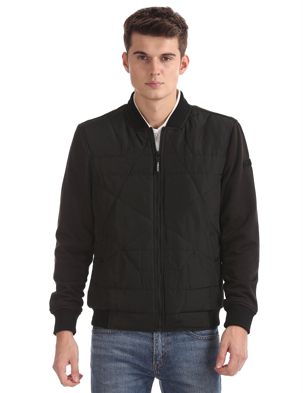 Flying machine shop bomber jacket